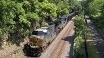 CSX 527 leads B457 at Perkins St.